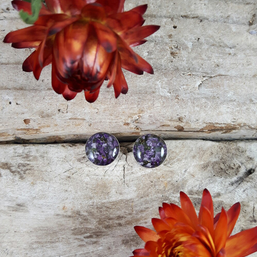 Flores Heather Round Stud Earrings