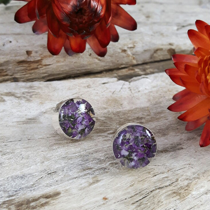 Flores Heather Round Stud Earrings