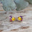 Flores Heart Stud Earrings