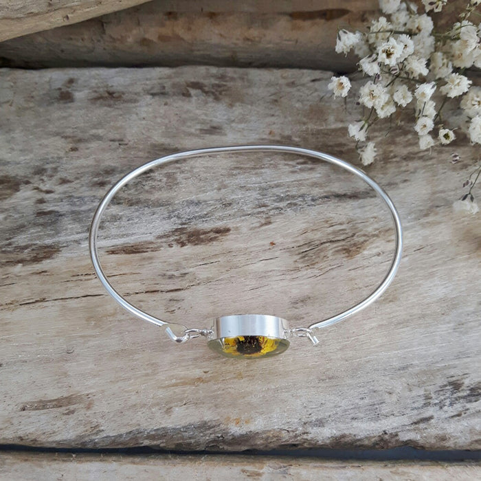 Sunflower sales bangle bracelet
