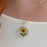 Flores Sunflower (stem) Round Medium Pendant