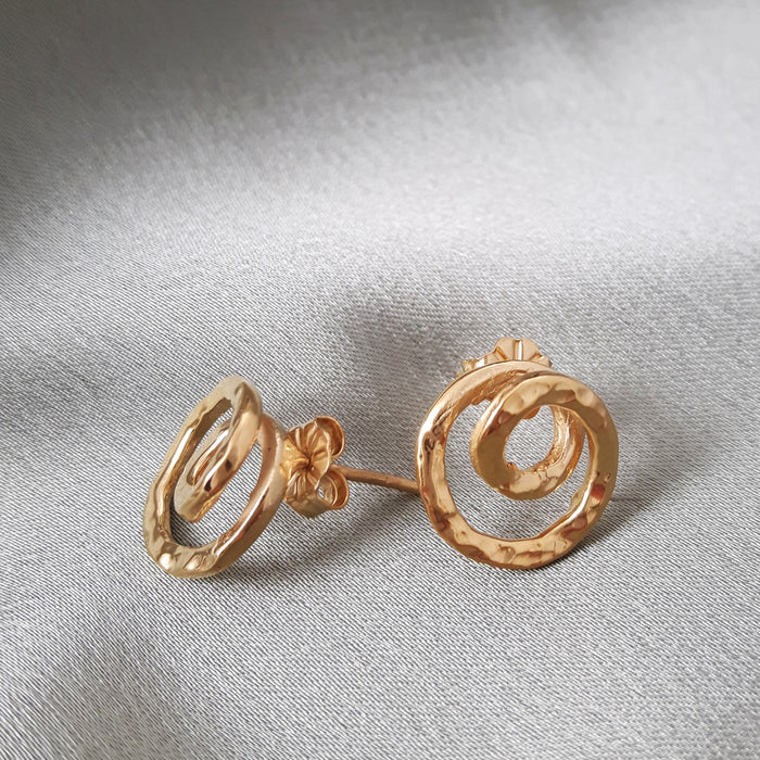 Foresta Caracol Gold Stud Earrings