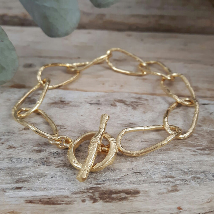 Foresta Phoebe T-Bar Gold Bracelet