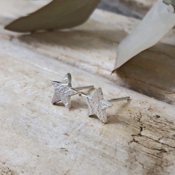 Foresta Tiny Star Silver Stud Earrings