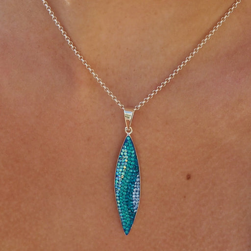 Gala Azure Long Drop Pendant