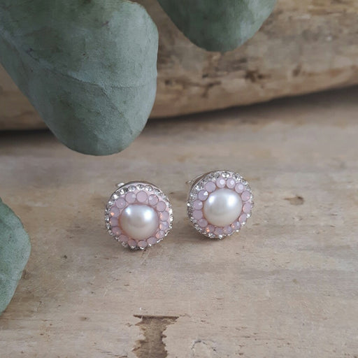 Gala Blush Pearl Stud Earrings