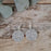Gala Disc Glitz White Drop Earrings