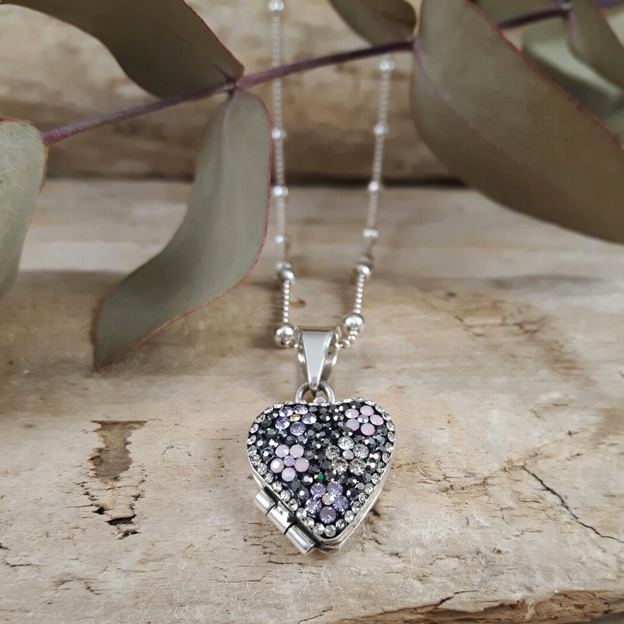 Gala Heart Tutti Frutti Jet S Locket