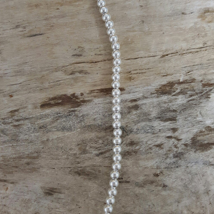 Harmony Polished Silver Ball Necklace
