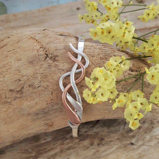 Duo Hazel Silver/Copper Cuff