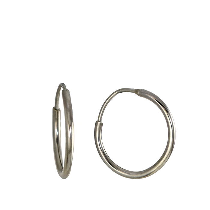 Round 2cm Hoop Earrings