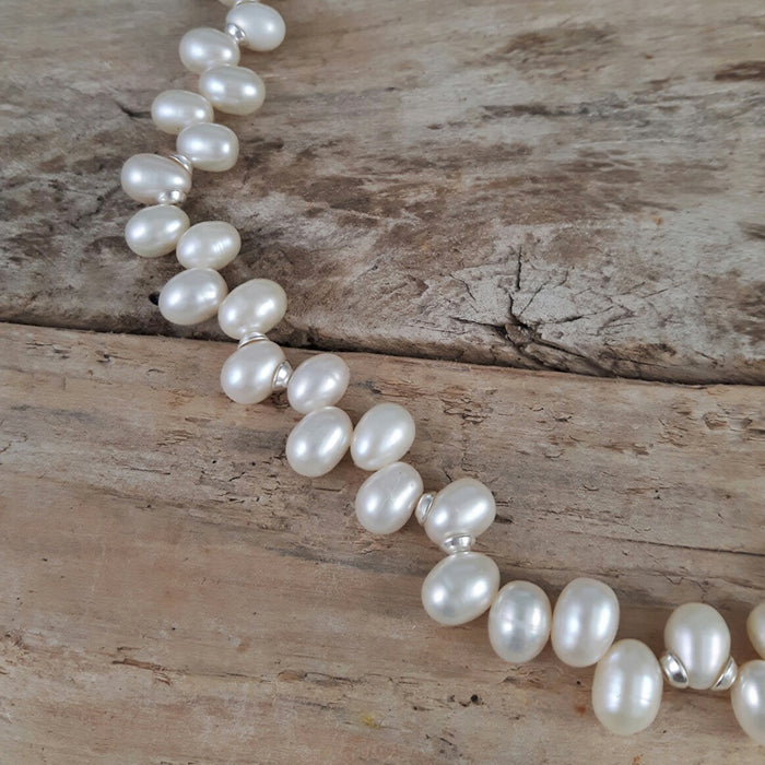 Large white on sale pearl necklace