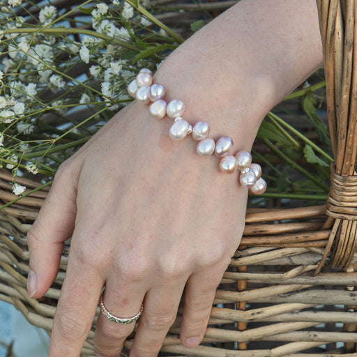 Ingrid Pink Pearl Bracelet