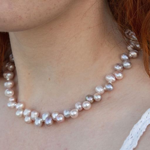 Ingrid Pink Pearl Necklace