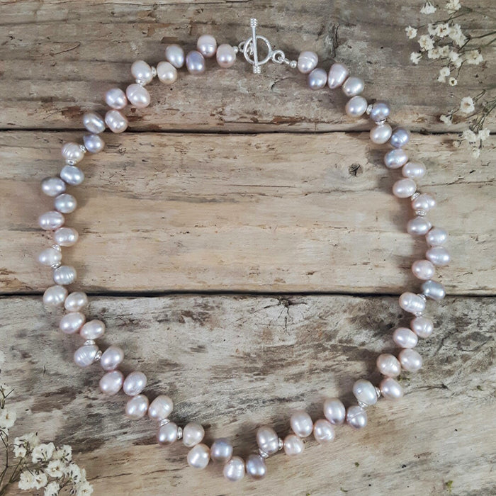 Ingrid Pink Pearl Necklace