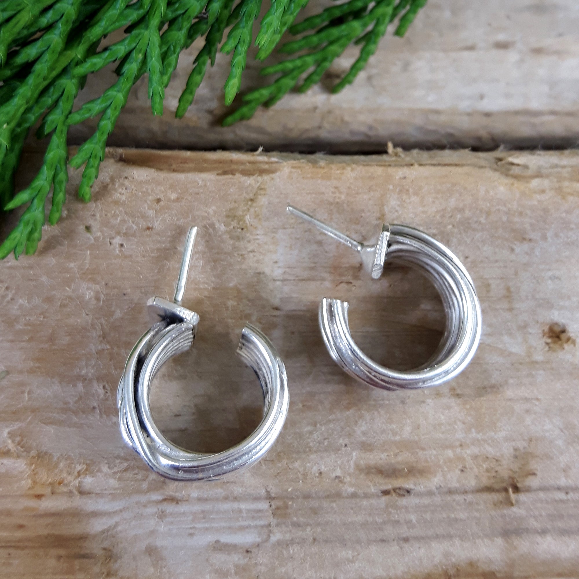 Lattice Hoop Earrings