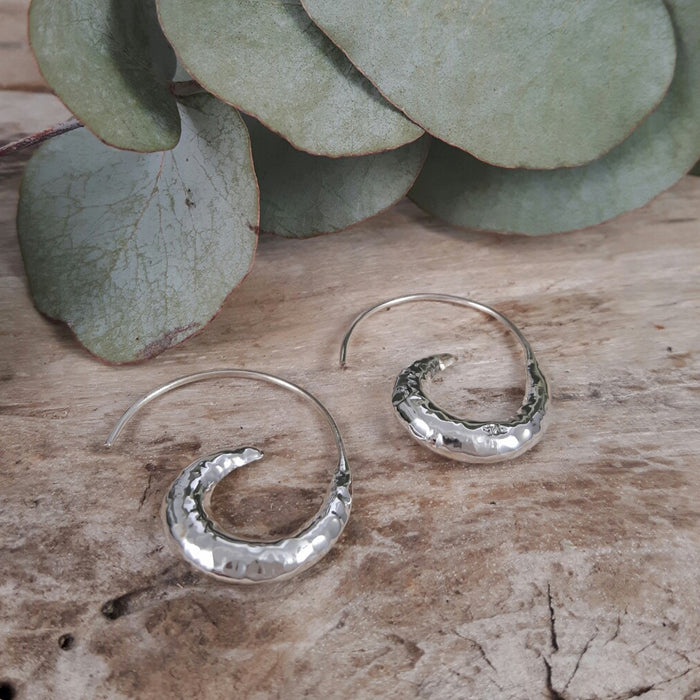 Liberty Dainty Hammered Hoop Earrings