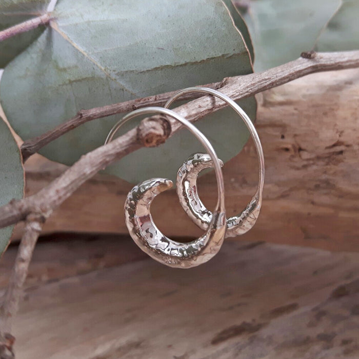 Liberty Dainty Hammered Hoop Earrings