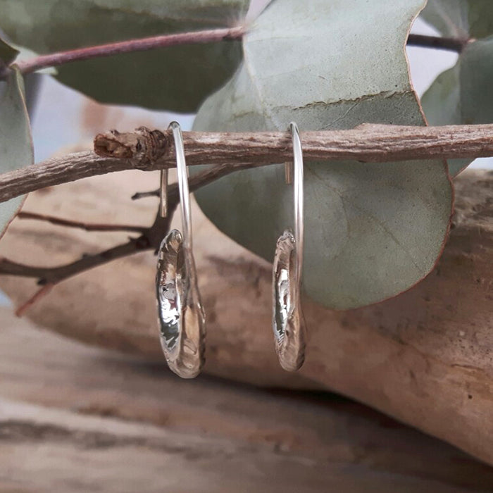 Liberty Dainty Hammered Hoop Earrings