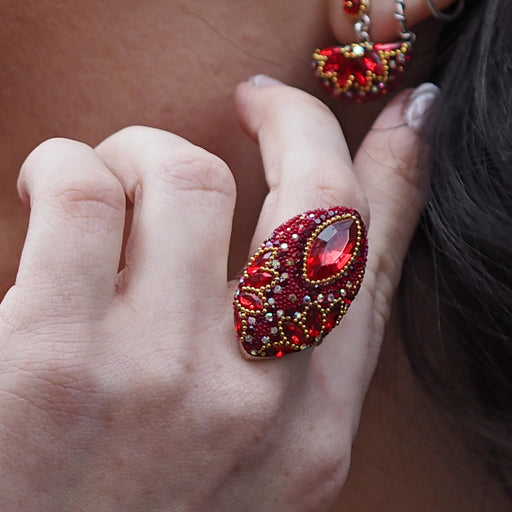 Allegra Red Ring