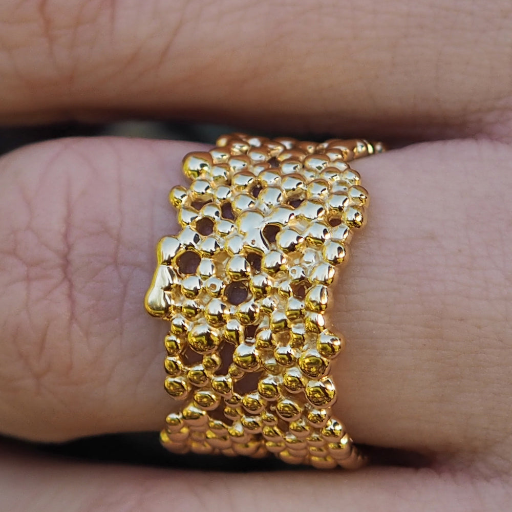 Bubble Gold Ring