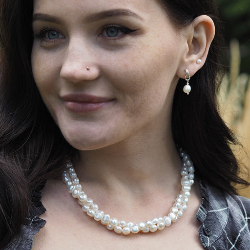 Ella White Pearl Necklace