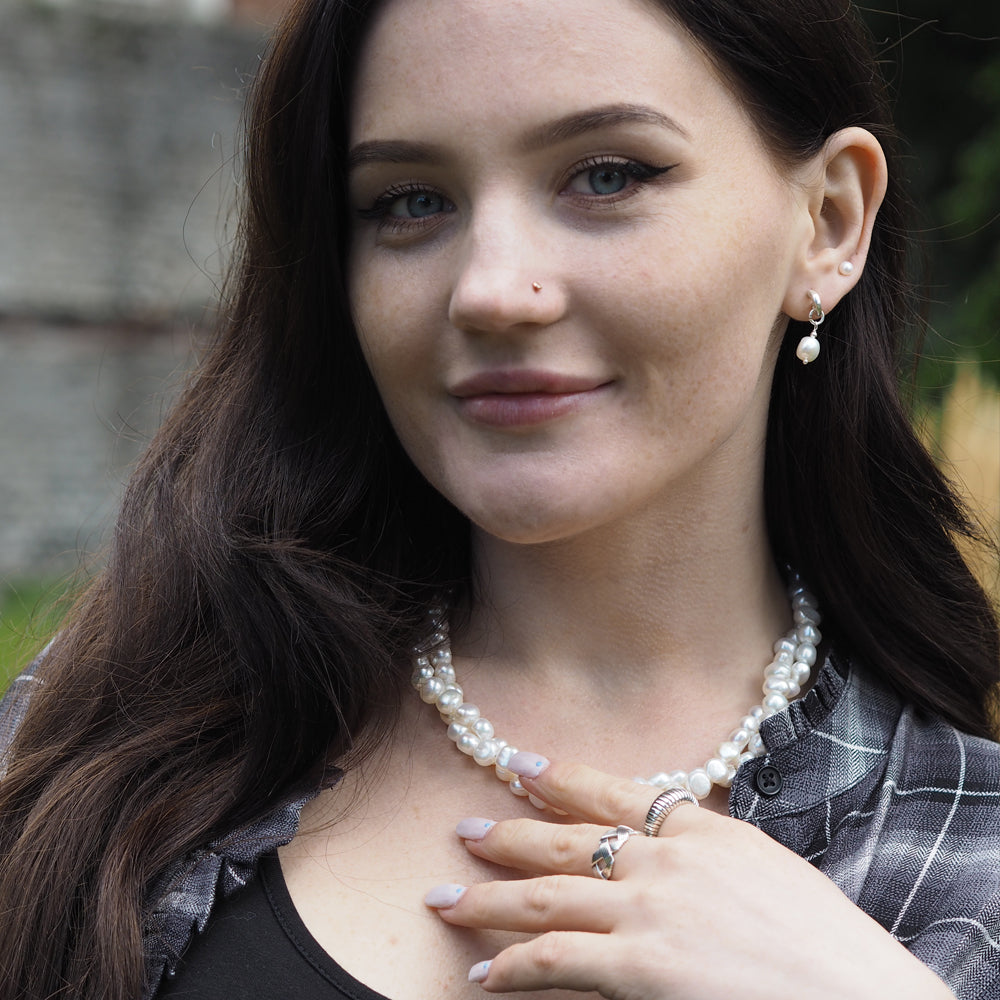 Ella White Pearl Necklace