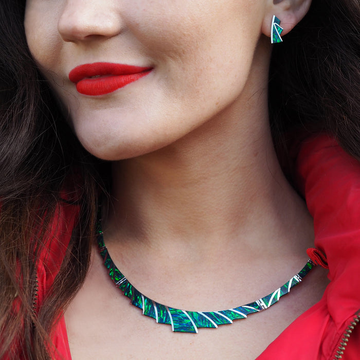 Flinder Guinevere Emerald Necklace