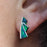 Flinder Guinevere Emerald Stud Earrings