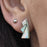 Flinder Guinevere White Stud Earrings