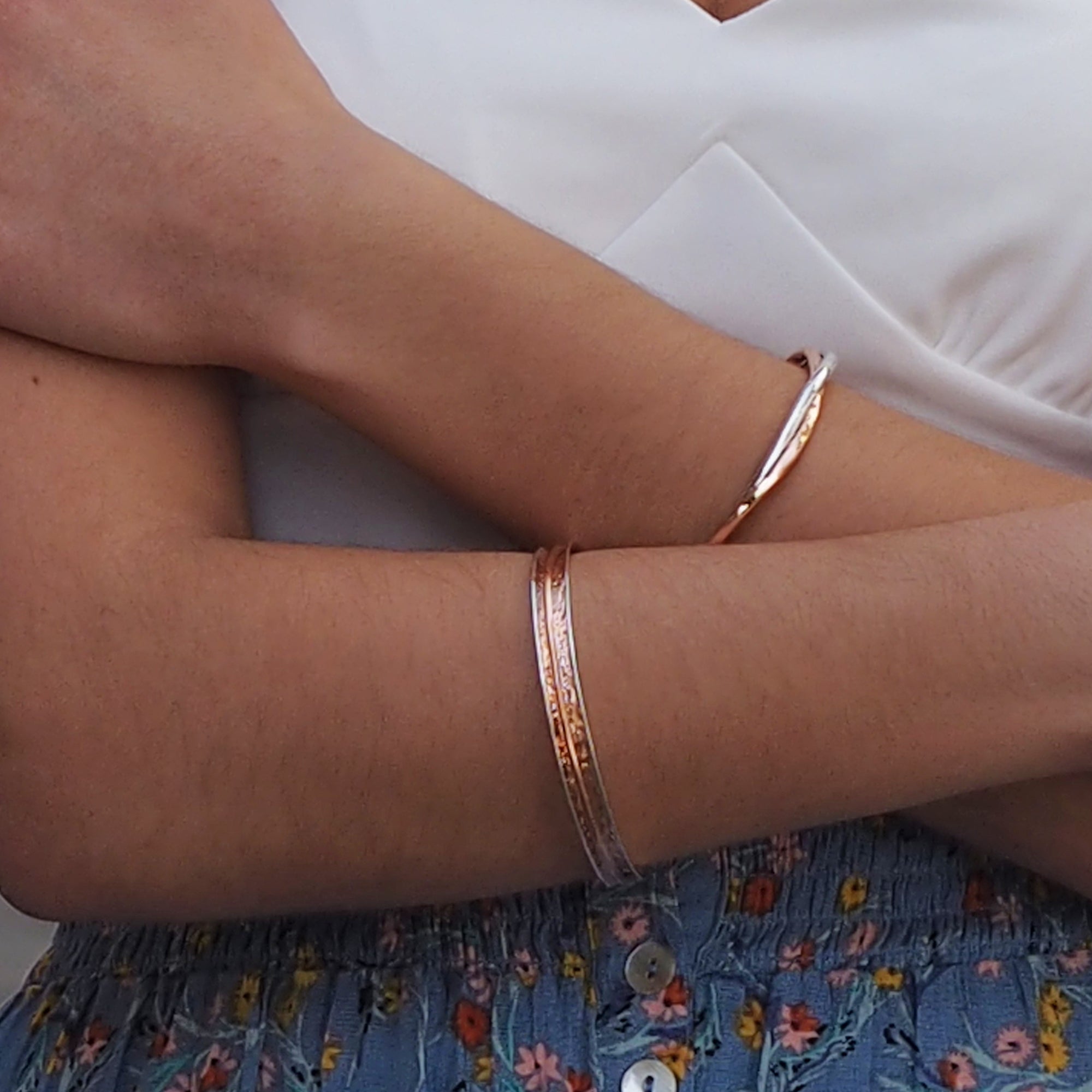 Duo Marseille Ag/Cu Bangle