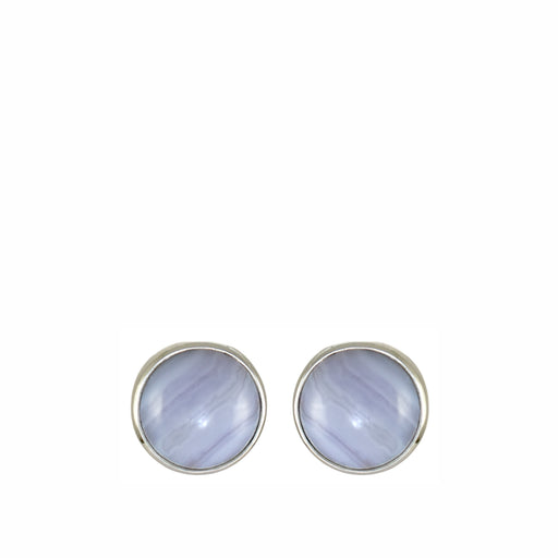 Matisse Blue Lace Agate Stud Earrings
