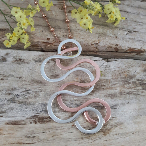 Duo Medusa Silver/ Copper Pendant