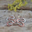 Duo Medusa Silver/Copper Drop Earrings