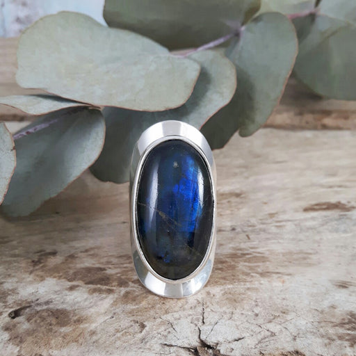 FURTHER REDUCED! Perfectly Imperfect Monet Labradorite Oval XXL Ring