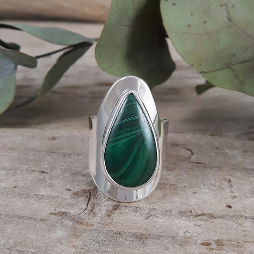 Monet Malachite Sml Ring Teardrop A