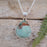 Monet Spring Chrysocolla S/M Triangle Pendant