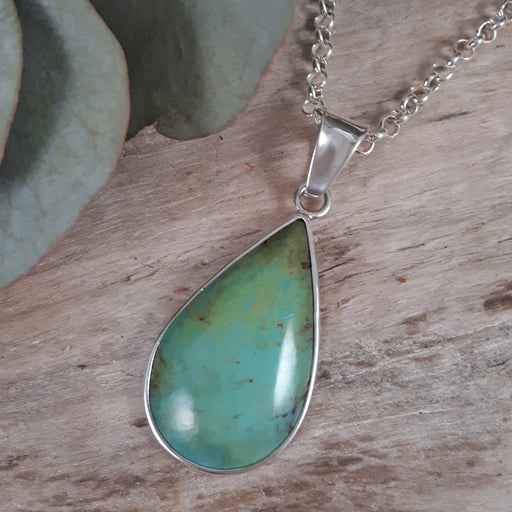 Monet Turquoise M Teadrop Pendant A