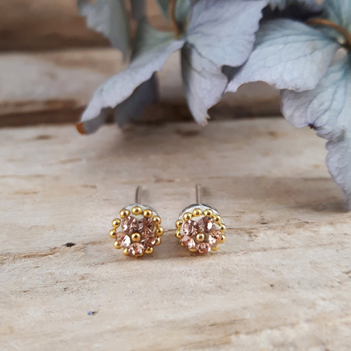 Allegra Gold Tiny Stud Earrings