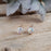 Allegra Tiny White Stud Earrings