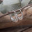 Rowena Hoop Hammered Silver Earrings