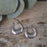 Rowena Hoop Polished Silver Earrings