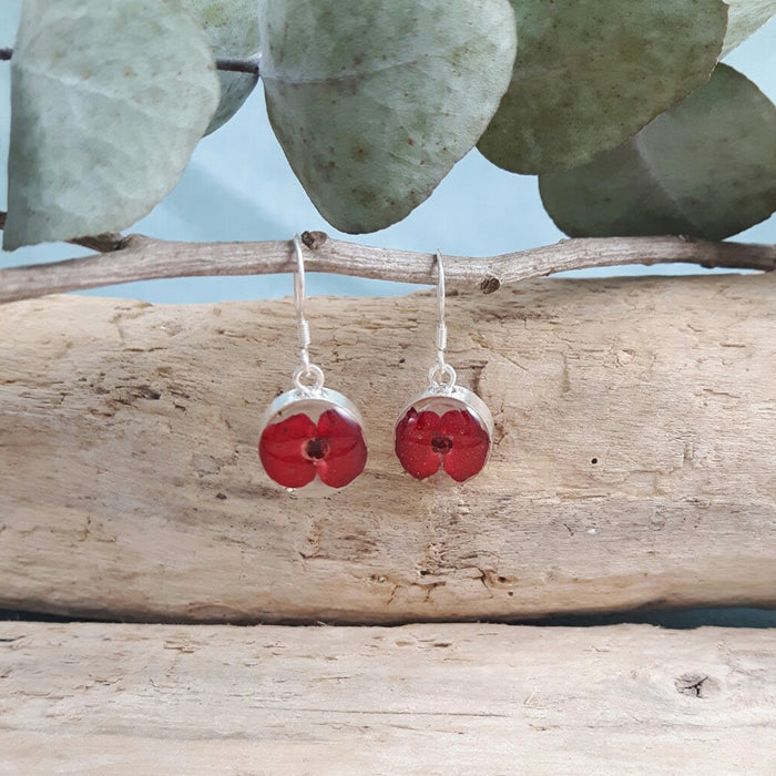 Flores Poppy Round Drop Earrings