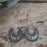Rococo Oxidised Drop Earrings