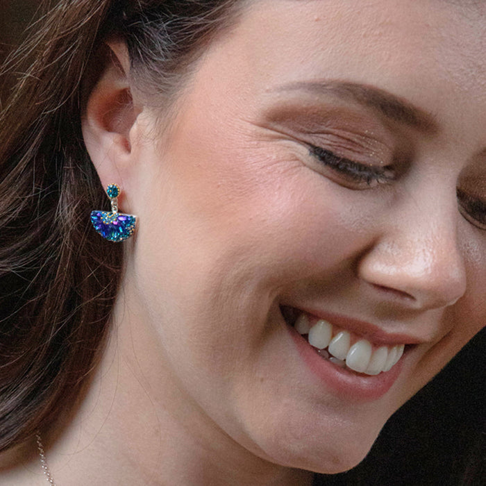 Allegra Large Crescent Sapphire Dream Earrings