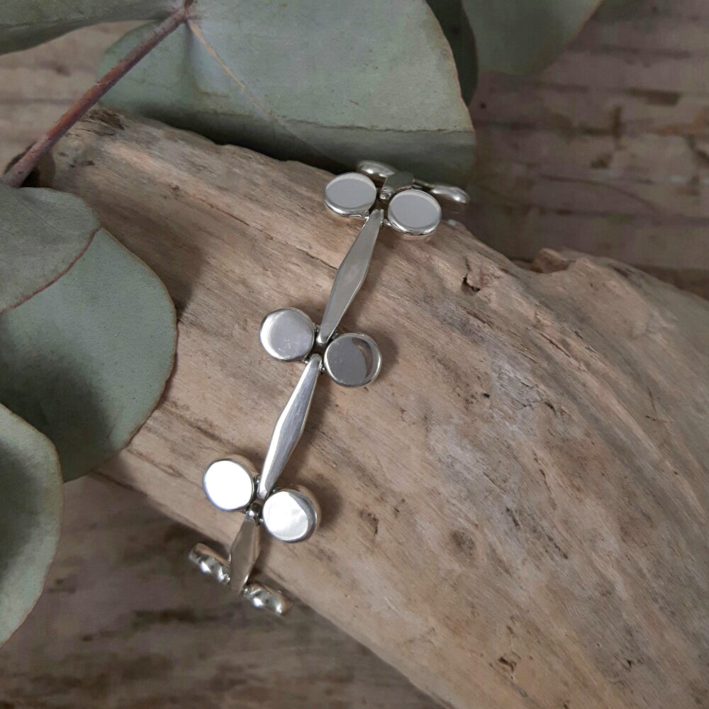 Mistletoe Silver Link Bracelet