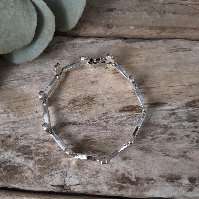 Mistletoe Silver Link Bracelet