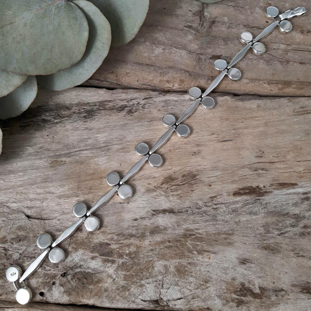 Mistletoe Silver Link Bracelet