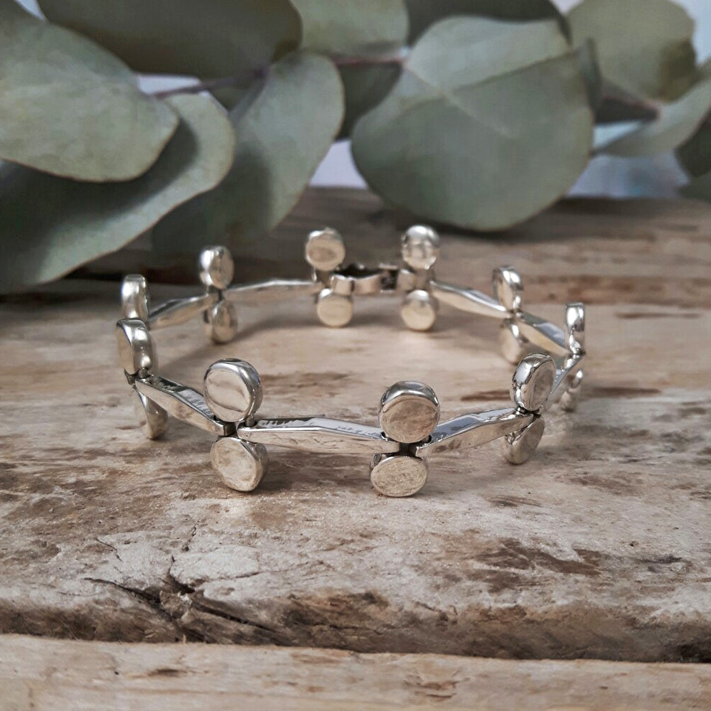 Mistletoe Silver Link Bracelet