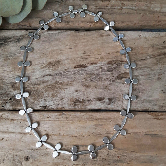 Mistletoe Silver Link Necklace